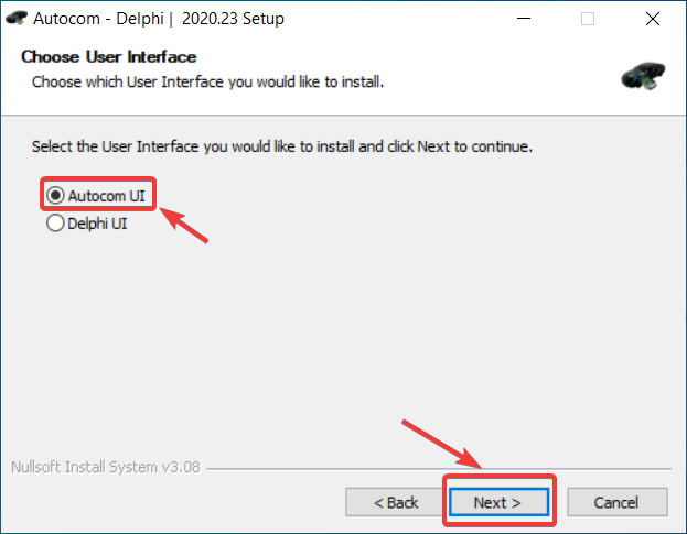 Окно выбора устанавливаемого программного обеспечения.
