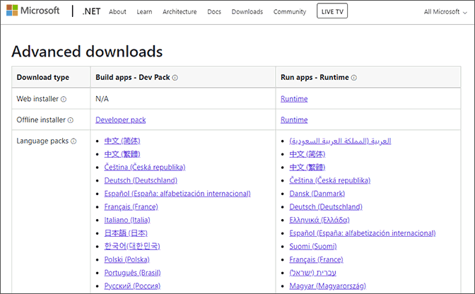 Выбор автономного установщика .NET Framework